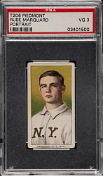 1909-1911 T206 White Border Rube Marquard Portrait PSA VG 3