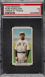 1909-1911 T206 White Border Rube Marquard Hands At Thighs PSA VG 3