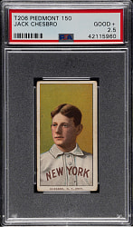 1909-1911 T206 White Border Jack Chesbro PSA GOOD+ 2.5