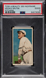 1909-1911 T206 White Border Hooks Wiltse Pitching PSA GOOD 2 - American Beauty 350 Back