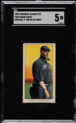 1909-1911 T206 White Border Frank Smith Chicago, F. Smith on Front SGC EX 5