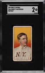 1909-1911 T206 White Border Christy Mathewson Portrait SGC GOOD 2