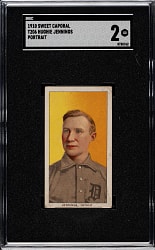 1909-1911 T206 White Border Hughie Jennings Portrait SGC GOOD 2