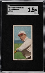 1909-1911 T206 White Border Rube Manning Batting SGC FAIR 1.5 - Sovereign 350 Back