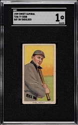 1909-1911 T206 White Border Ty Cobb Bat On Shoulder SGC POOR 1