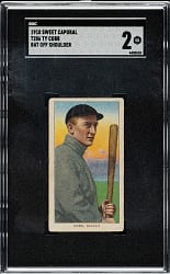 1909-1911 T206 White Border Ty Cobb Bat Off Shoulder SGC GOOD 2