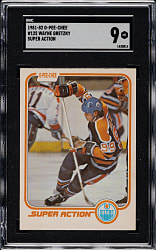 1981-1982 O-Pee-Chee Hockey #125 Wayne Gretzky Super Action SGC MINT 9