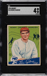 1934 R320 Goudey #18 Heinie Manush SGC VG/EX 4