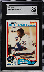 1982 Topps Football #434 Lawrence Taylor Rookie SGC NM/MT 8