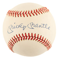 Mickey Mantle Single-Signed Baseball - JSA