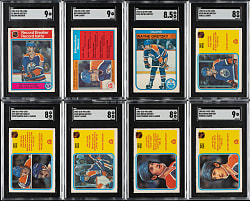 1982-1983 O-Pee-Chee Hockey Wayne Gretzky SGC-Graded Collection (8)