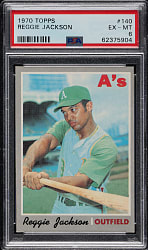 1970 Topps #140 Reggie Jackson PSA EX-MT 6