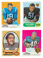 1968 to 1970 Topps Football Hall of Fame and Star Collection (23)