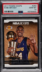 2017-2018 Panini Hoops Basketball #293 Kobe Bryant PSA GEM MINT 10