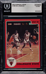 1986-1987 Star Company Basketball #2 Michael Jordan BGS Authentic