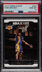 2017-2018 Panini Hoops Basketball #297 Kobe Bryant PSA GEM MINT 10