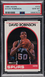 1989-1990 Hoops Basketball #138 David Robinson Rookie PSA GEM MINT 10