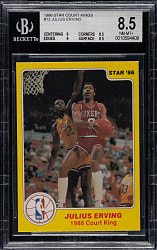 1986-1987 Star Company Basketball "Court Kings" #13 Julius Erving BGS NM-MT+ 8.5