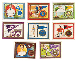 Circa 1910s T51 and T6 Murad "College Series" Collection (12) Including Williams Basketball