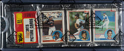 1983 Topps Unopened Rack Pack - Ryne Sandberg Rookie on Back - BBCE