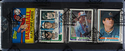 1982 Topps Unopened Rack Pack - Cal Ripken Jr. Rookie on Top and Jim Palmer on Back - BBCE