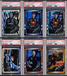 2021 Topps Chrome F1 PSA-Graded Collection (11) Including Lewis Hamilton and Max Verstappen