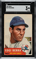 1953 Topps #104 Yogi Berra SGC VG 3