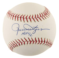 Rollie Fingers Single-Signed Baseball with "HOF 92" Inscription - MLB