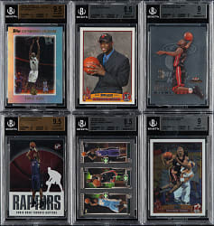 2003-2004 Topps and Fleer Basketball Dwyane Wade and Chris Bosh Rookie BGS-Graded Collection (6)