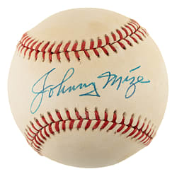 Johnny Mize Single-Signed Baseball - JSA
