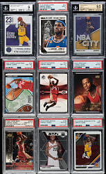 2003 to 2019 Upper Deck, Panini, and Topps Basketball LeBron James PSA- and BGS-Graded Collection (9)