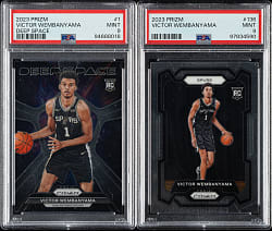 2023-2024 Panini Prizm Basketball Victor Wembanyama Rookie PSA MINT 9 Pair