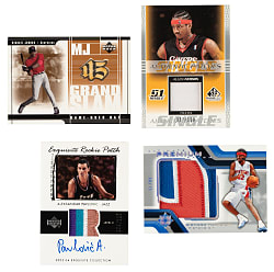 1999 to 2021 Upper Deck and Panini Basketball Autograph and Relic Collection (10) Including Michael Jordan, Allen Iverson, and Richard Hamilton