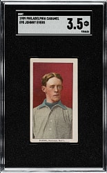 1909 E95 Philadelphia Caramel Johnny Evers SGC VG+ 3.5