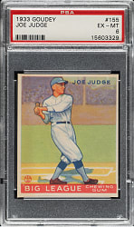 1933 R319 Goudey #155 Joe Judge PSA EX-MT 6