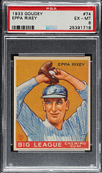 1933 R319 Goudey #74 Eppa Rixey PSA EX-MT 6