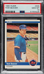 1984 Fleer #595 Tom Seaver PSA GEM MINT 10
