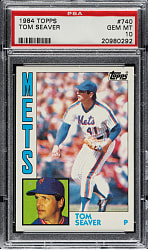1984 Topps #740 Tom Seaver PSA GEM MINT 10