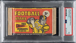1961 Nu-Card Football Unopened Paper Pack PSA NM 7