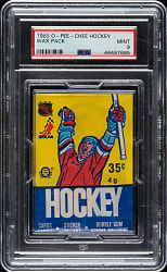1985-1986 O-Pee-Chee Hockey Unopened Wax Pack PSA MINT 9 - Mario Lemieux Rookie Year!