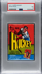 1971-1972 Topps Hockey Unopened Wax Pack PSA EX 5