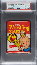 1985 O-Pee-Chee "WWF Pro Wrestling Stars" Second Series Unopened Wax Pack PSA NM-MT 8