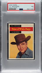 1958 Topps "TV Westerns" Unoepend Cello Pack PSA NM 7