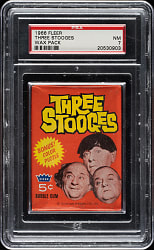 1966 Fleer "Three Stooges" Wax Pack PSA NM 7