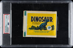 1961 Nu-Card "Dinosaur Series" Unopened Paper Pack PSA NM-MT 8