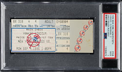 September 4, 1995 New York Yankees (vs. Seattle Mariners) Ticket Stub PSA GOOD 2 - Jorge Posada MLB Debut