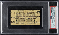 June 4, 1970 Pittsburgh Pirates (vs. Los Angeles Dodgers) Full Ticket PSA VG-EX 4 - The Day Dave Parker was Drafted by the Pirates