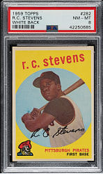 1959 Topps #282 R.C. Stevens PSA NM-MT 8