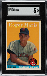 1958 Topps #47 Roger Maris Rookie SGC EX 5
