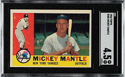 1960 Topps #350 Mickey Mantle SGC VG/EX+ 4.5